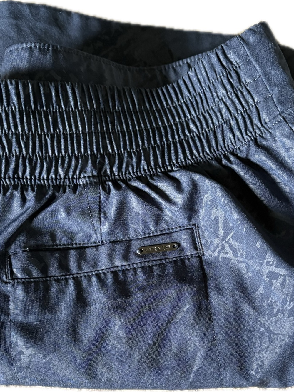 Orvis Embossed Pull-On Travel Skort | Size M | Navy Blue - Picture 7 of 9